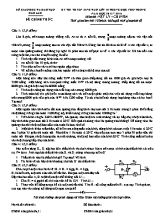 Đề thi tuyển sinh vào Lớp 10 THPT môn Vật lý (Chuyên) - Năm học 2015-2016 - Sở giáo dục và đào tạo Đăk Lăk (Có đáp án)